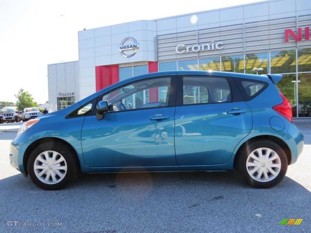 2014 Versa Note SV - Metallic Blue / Charcoal photo #2