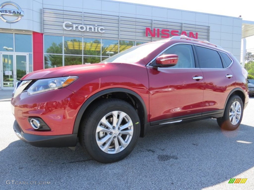 2014 Rogue SV - Cayenne Red / Almond photo #1