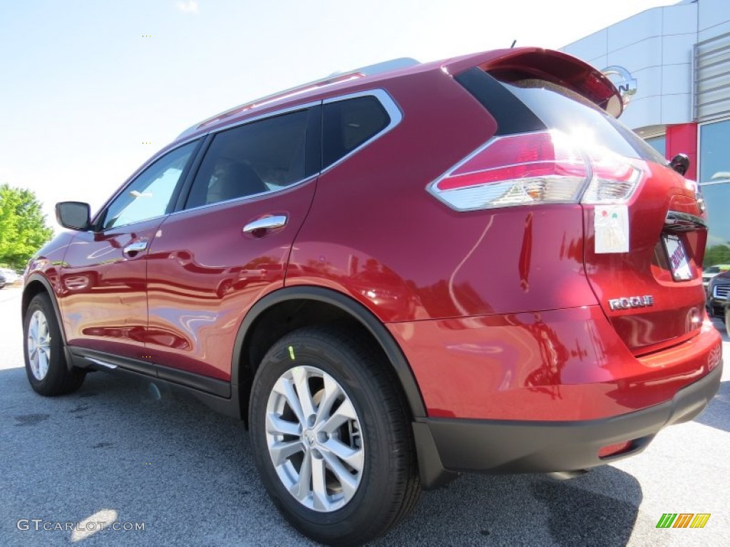 2014 Rogue SV - Cayenne Red / Almond photo #3