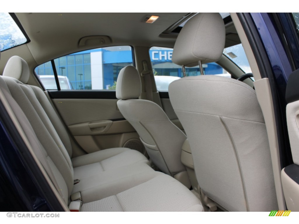 2008 MAZDA3 i Sport Sedan - Stormy Blue Mica / Beige photo #9