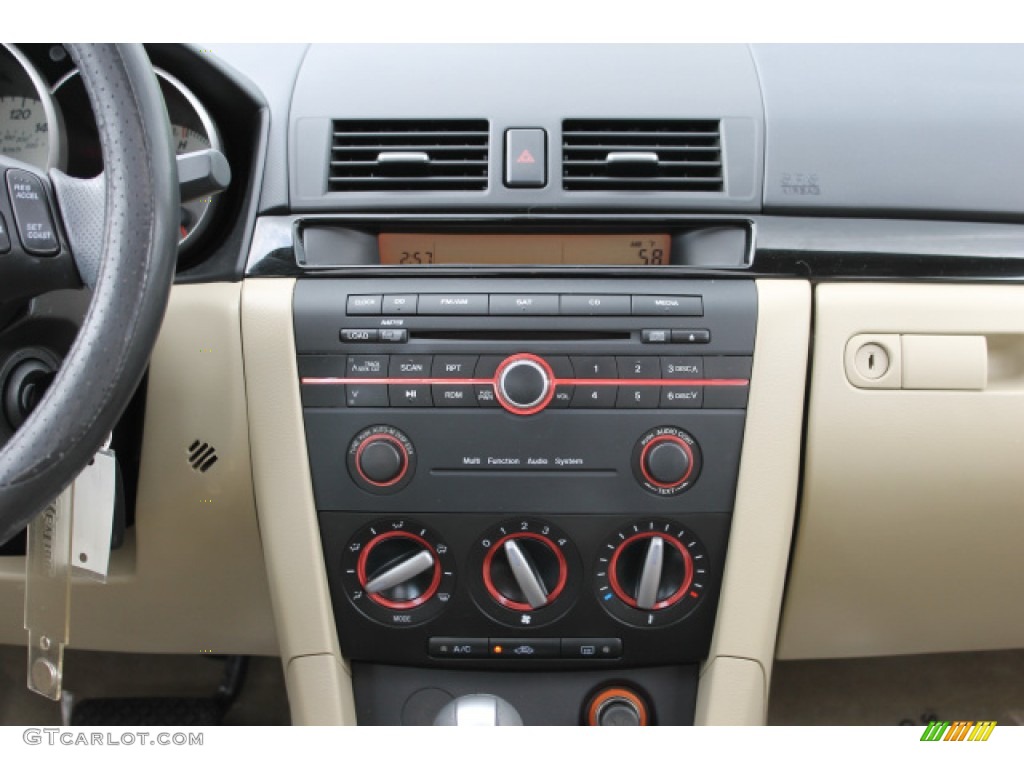 2008 MAZDA3 i Sport Sedan - Stormy Blue Mica / Beige photo #12