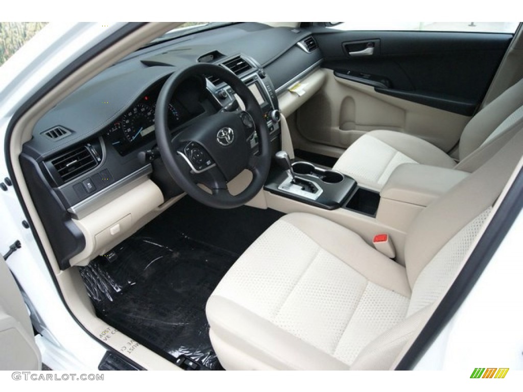 2014 Camry LE - Super White / Ivory photo #5