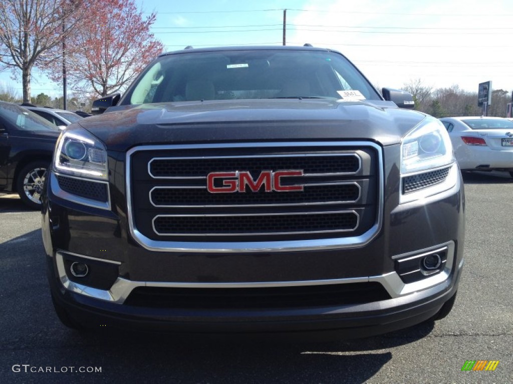 2014 Acadia SLT AWD - Cyber Gray Metallic / Ebony photo #2