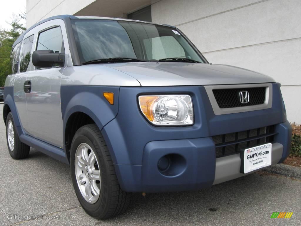 2006 Element EX AWD - Alabaster Silver Metallic / Gray/Blue photo #1