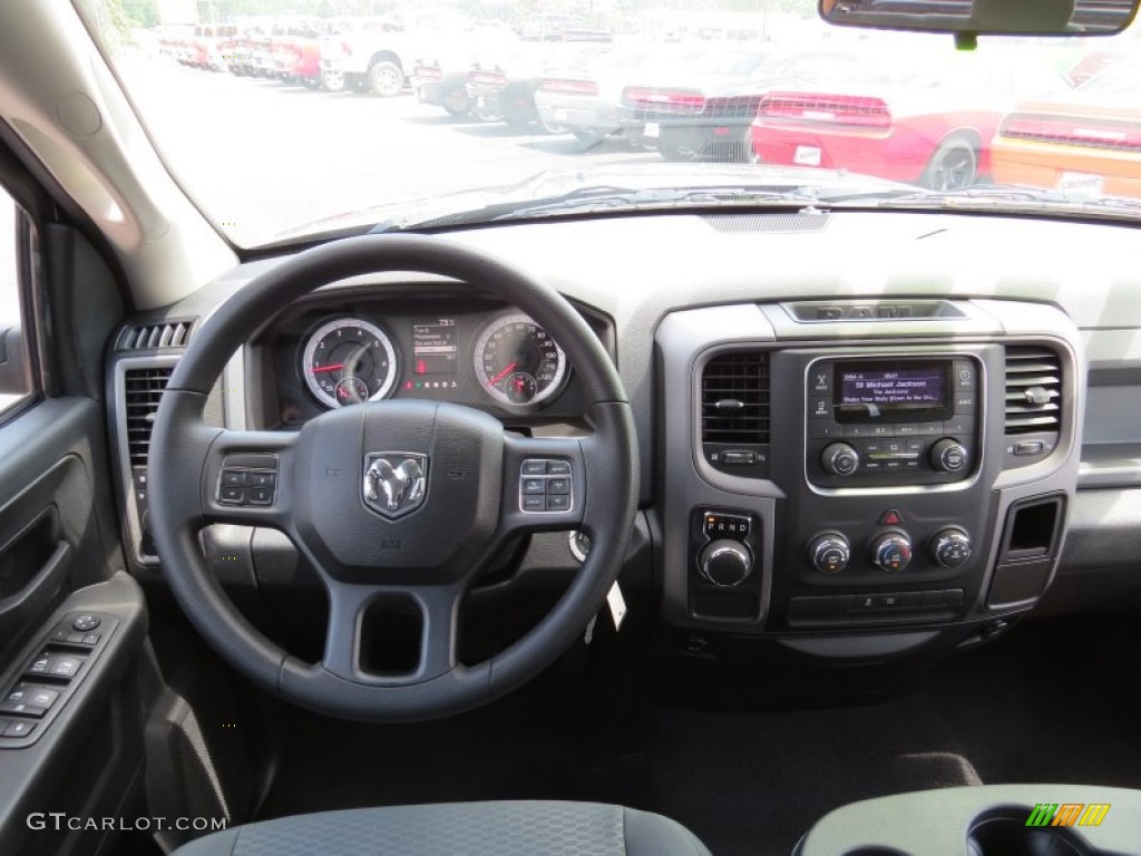 2014 1500 Express Quad Cab - Maximum Steel Metallic / Black/Diesel Gray photo #14