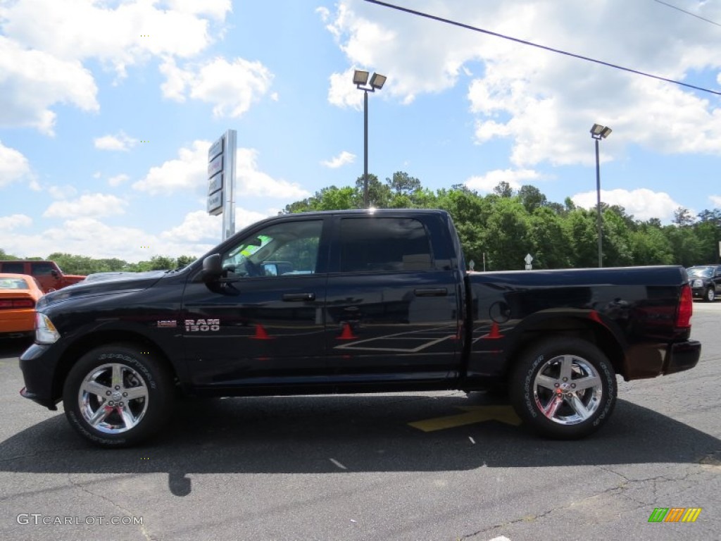 2014 1500 Express Crew Cab - True Blue Pearl Coat / Black/Diesel Gray photo #4