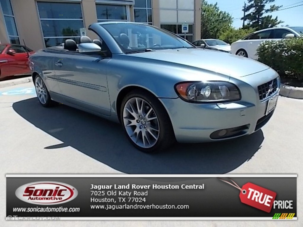 2007 C70 T5 Convertible - Celestial Blue Metallic / Off-Black photo #1