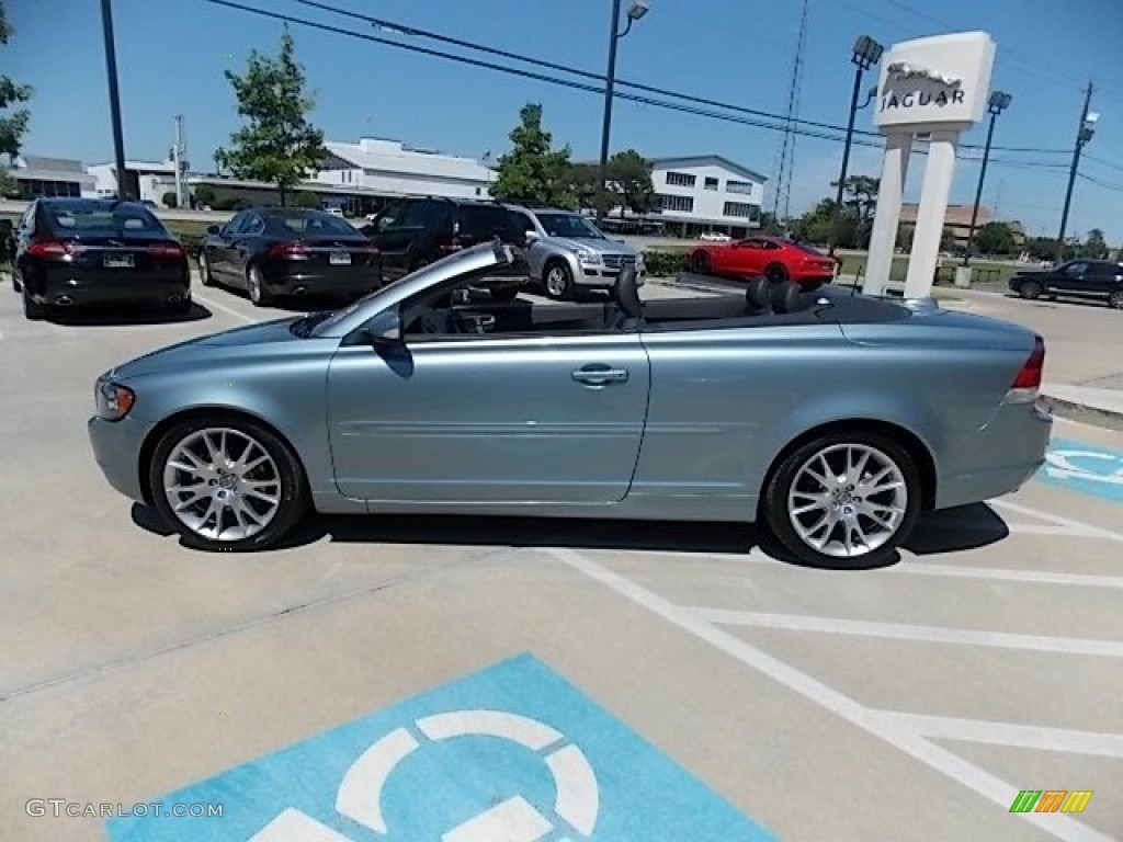 2007 C70 T5 Convertible - Celestial Blue Metallic / Off-Black photo #9