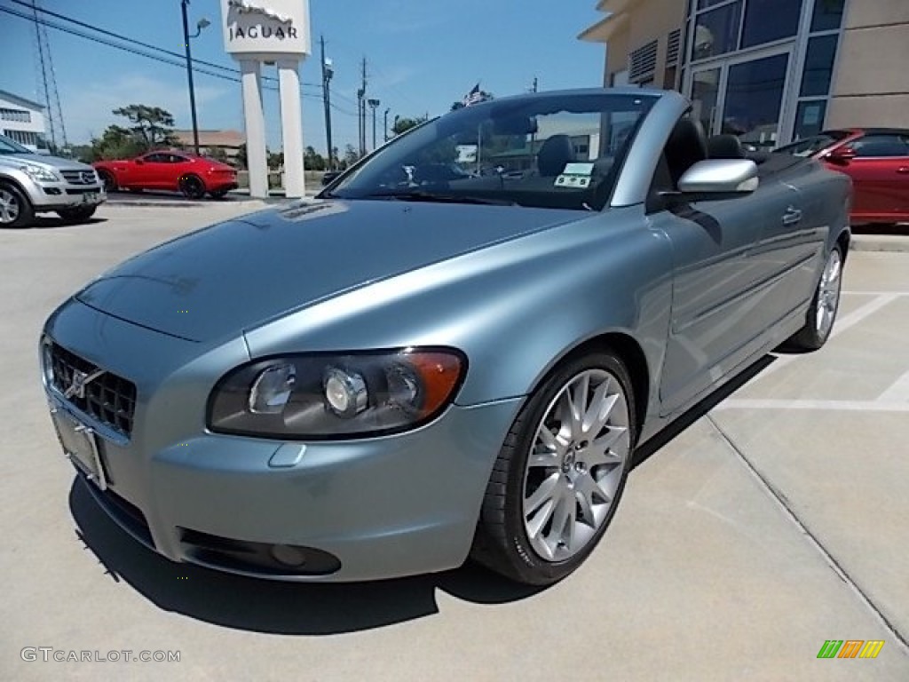 2007 C70 T5 Convertible - Celestial Blue Metallic / Off-Black photo #10