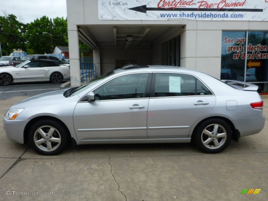 2003 Accord EX Sedan - Satin Silver Metallic / Black photo #2