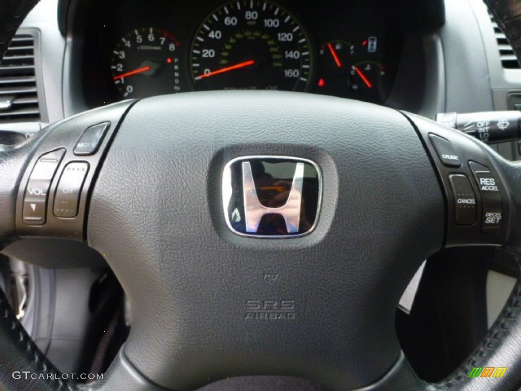 2003 Accord EX Sedan - Satin Silver Metallic / Black photo #22