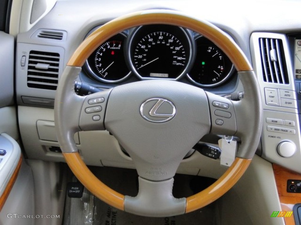 2007 Lexus RX 350 Ivory Steering Wheel Photo #93601977