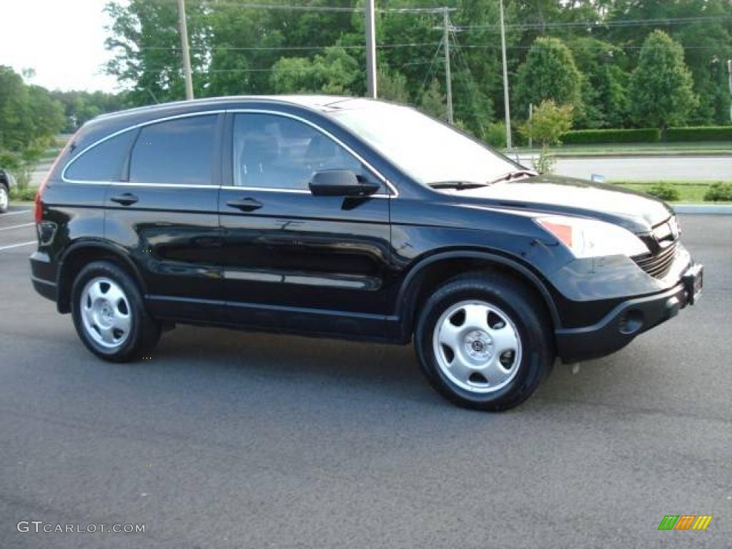 2008 CR-V LX - Nighthawk Black Pearl / Gray photo #7