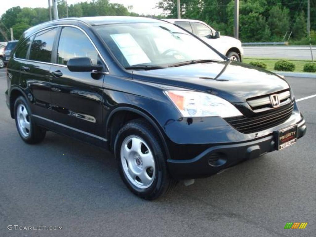 2008 CR-V LX - Nighthawk Black Pearl / Gray photo #8