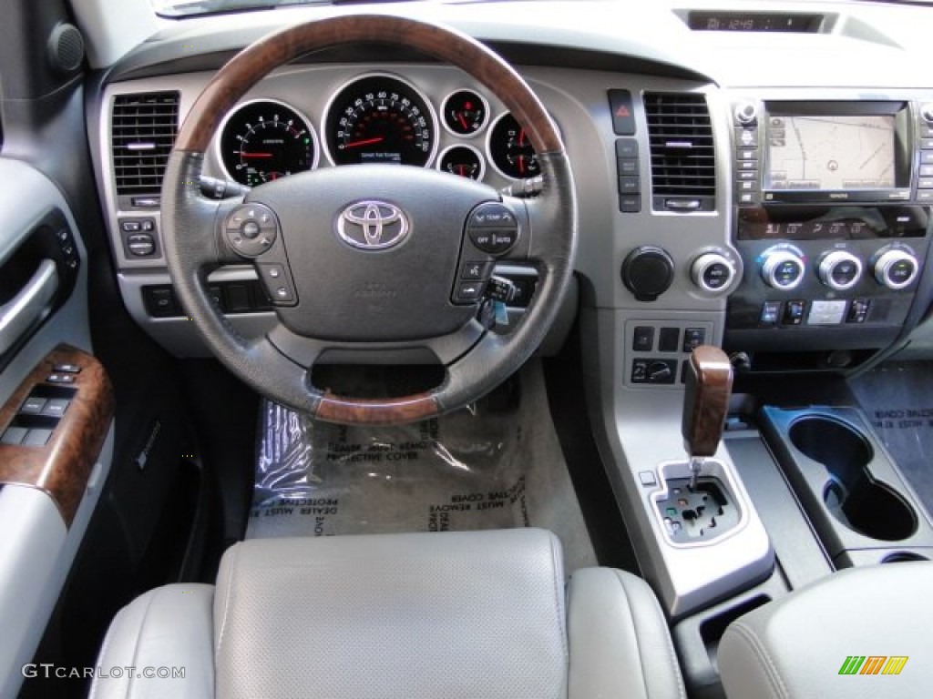 2010 Toyota Sequoia Platinum Graphite Dashboard Photo #93602784