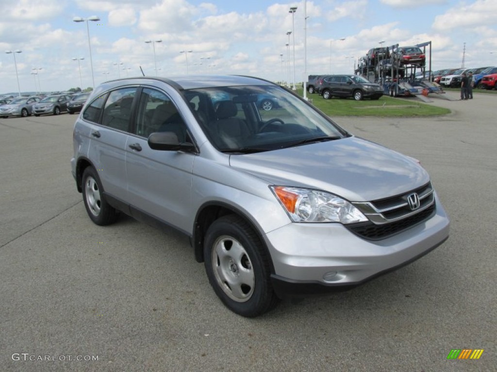 2011 CR-V LX 4WD - Alabaster Silver Metallic / Gray photo #5