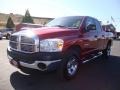 2008 Inferno Red Crystal Pearl Dodge Ram 1500 SXT Quad Cab  photo #3