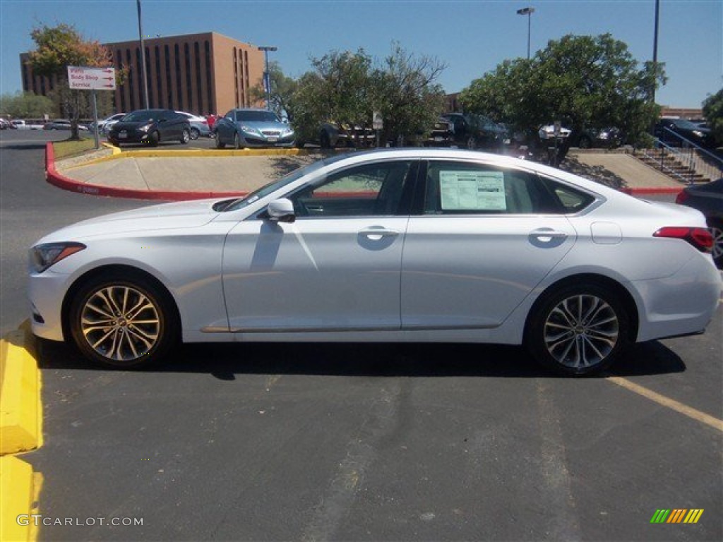 Casablanca White 2015 Hyundai Genesis 3.8 Sedan Exterior Photo #93605566