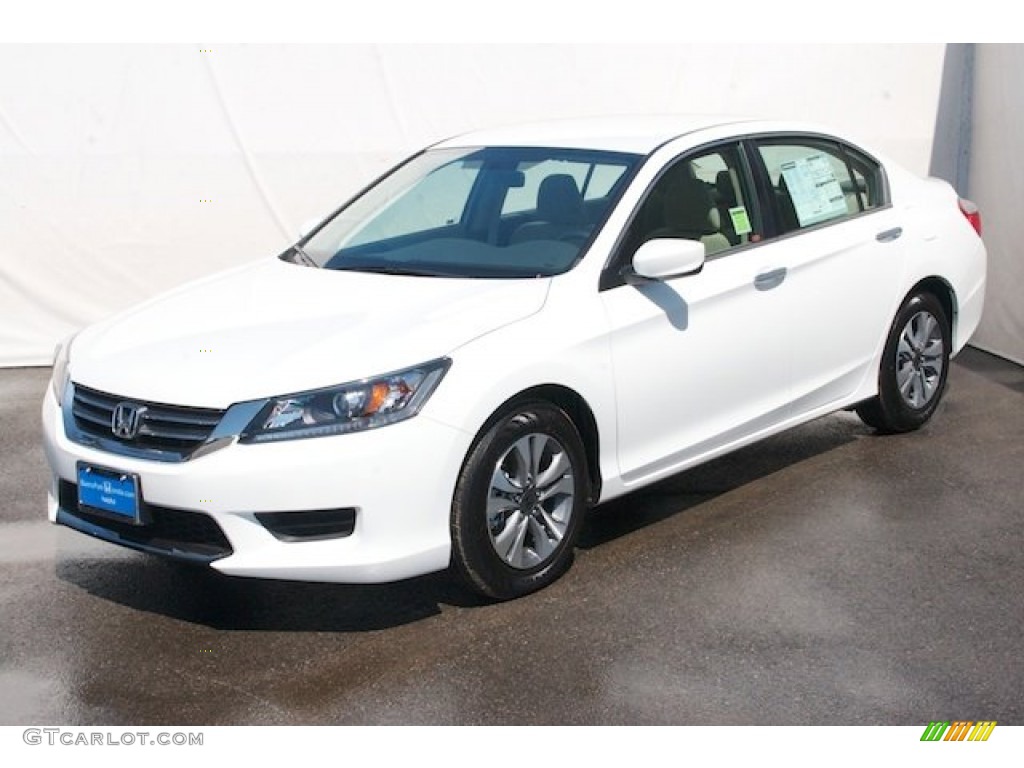 2014 Accord LX Sedan - White Orchid Pearl / Ivory photo #3