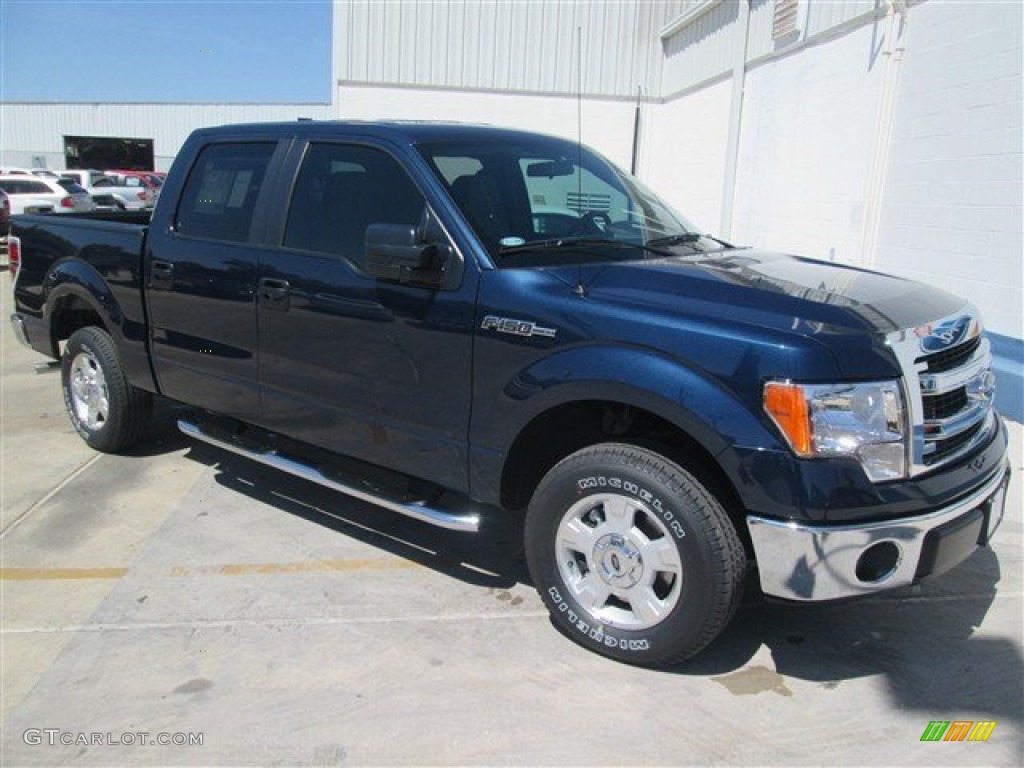 2014 F150 XLT SuperCrew - Blue Jeans / Steel Grey photo #1
