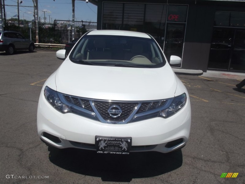 2011 Murano S AWD - Glacier White Pearl / Beige photo #6