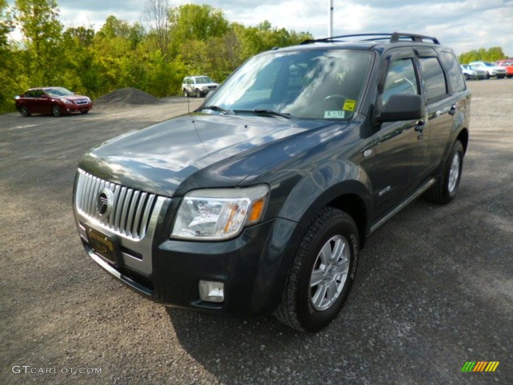 2008 Mariner I4 4WD - Tungsten Grey Metallic / Black photo #3