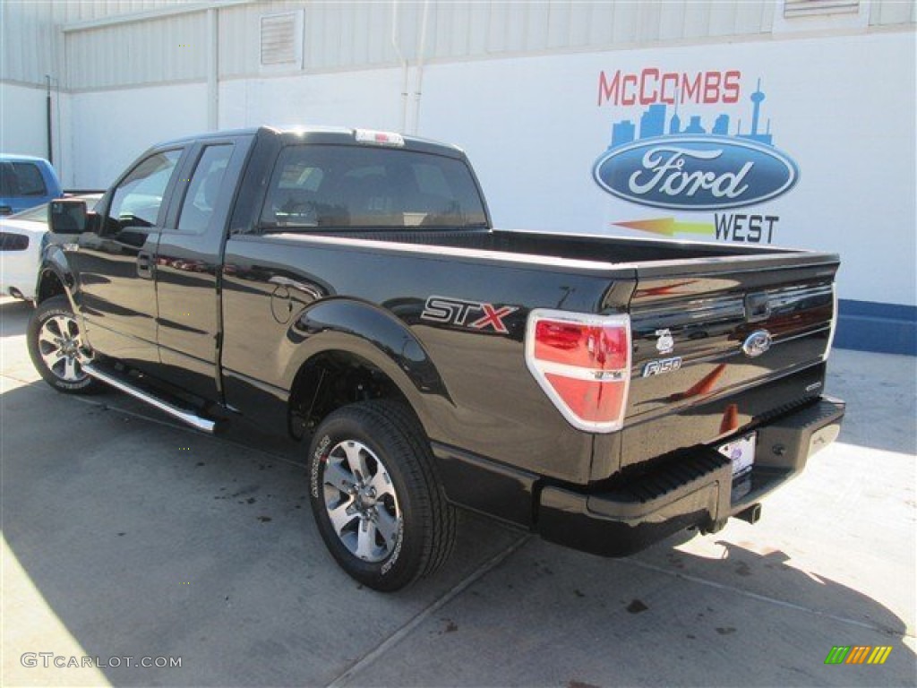 2014 F150 STX SuperCab - Tuxedo Black / Steel Grey photo #3