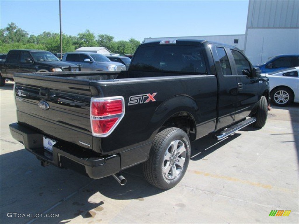 2014 F150 STX SuperCab - Tuxedo Black / Steel Grey photo #5