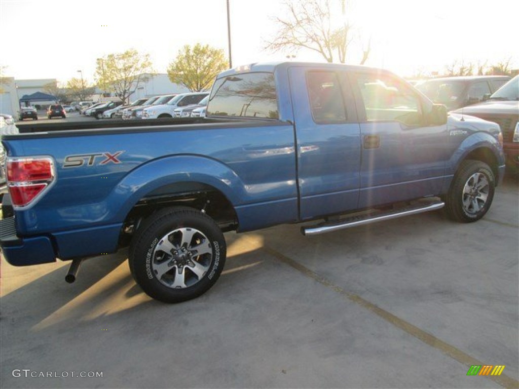 2014 F150 STX SuperCab - Blue Flame / Steel Grey photo #5