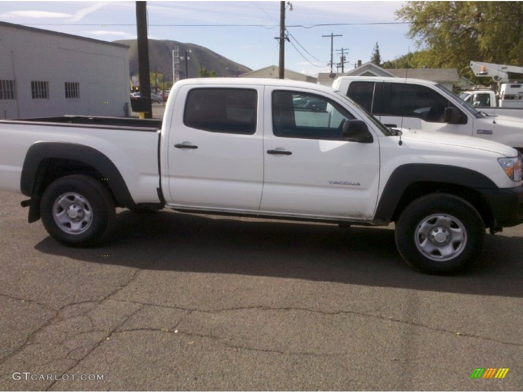 2014 Tacoma V6 SR5 Double Cab 4x4 - Super White / Graphite photo #1