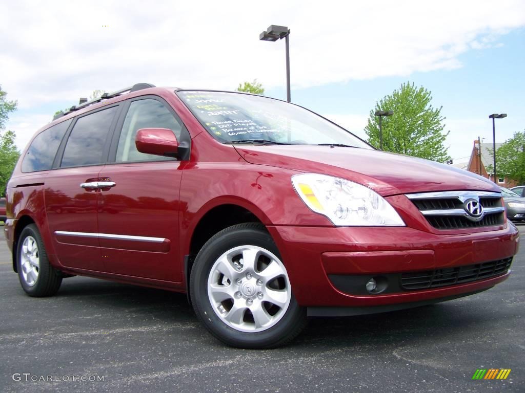 2008 Cranberry Red Hyundai Entourage GLS 9322736 Photo 10 GTCarLot