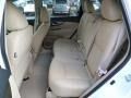 2014 Nissan Rogue Almond Interior Rear Seat Photo