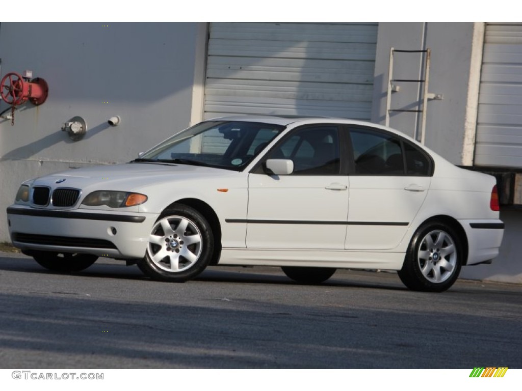 2003 3 Series 325i Sedan - Alpine White / Sand photo #2