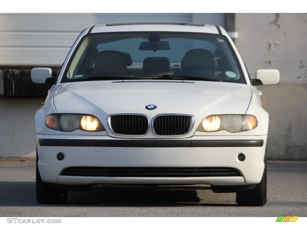 2003 3 Series 325i Sedan - Alpine White / Sand photo #6