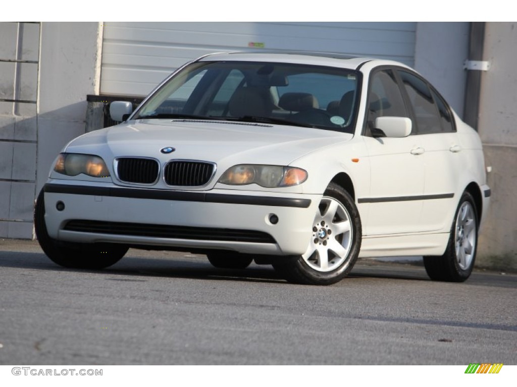 2003 3 Series 325i Sedan - Alpine White / Sand photo #30