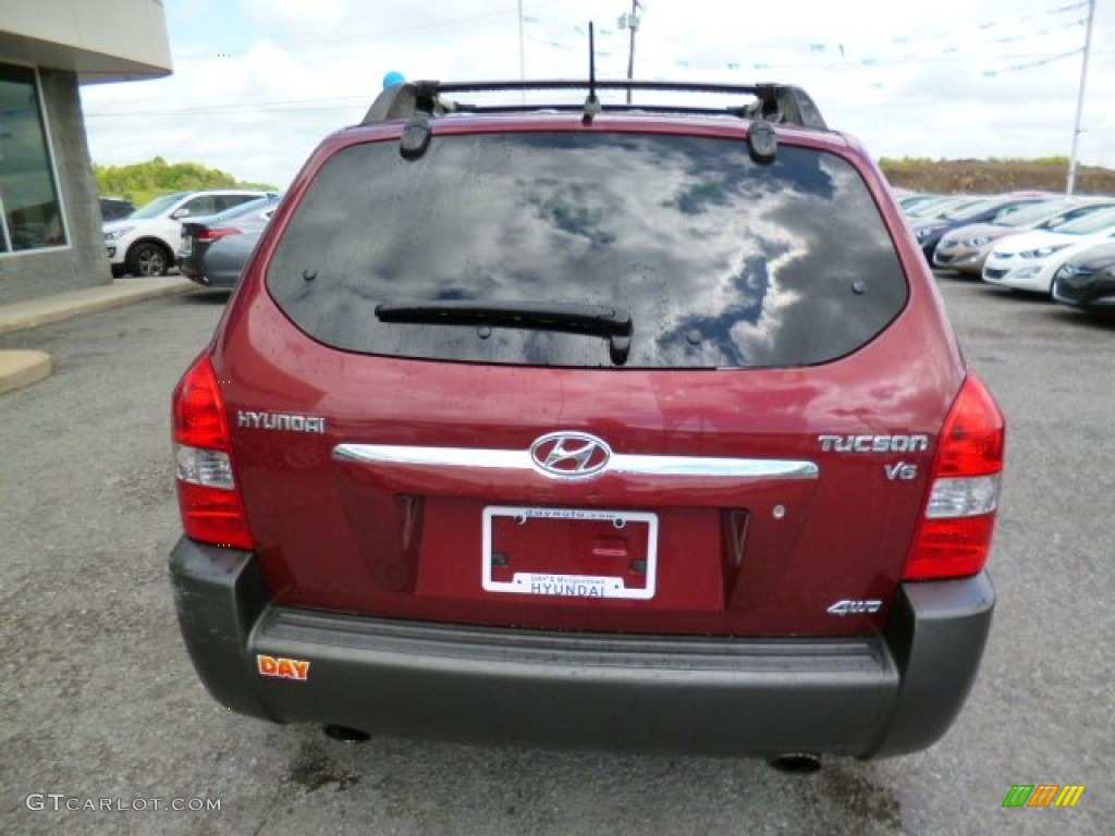 2005 Tucson GLS V6 4WD - Mesa Red / Gray photo #6