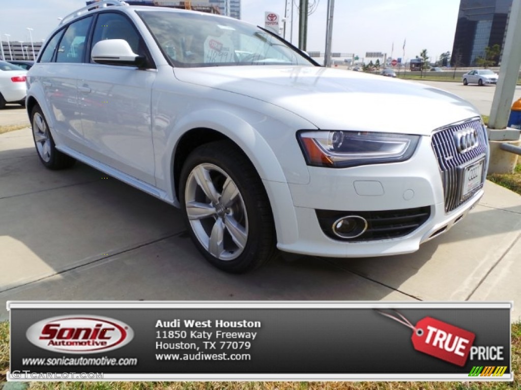 2014 allroad Premium plus quattro - Glacier White Metallic / Velvet Beige/Moor Brown photo #1