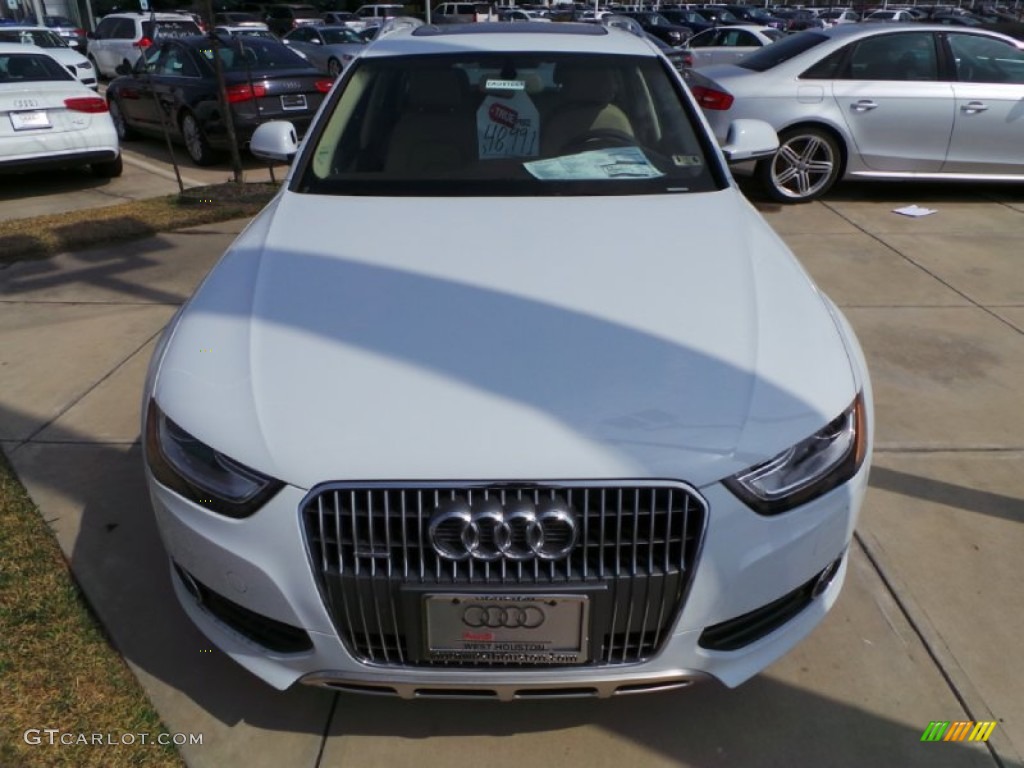 2014 allroad Premium plus quattro - Glacier White Metallic / Velvet Beige/Moor Brown photo #2