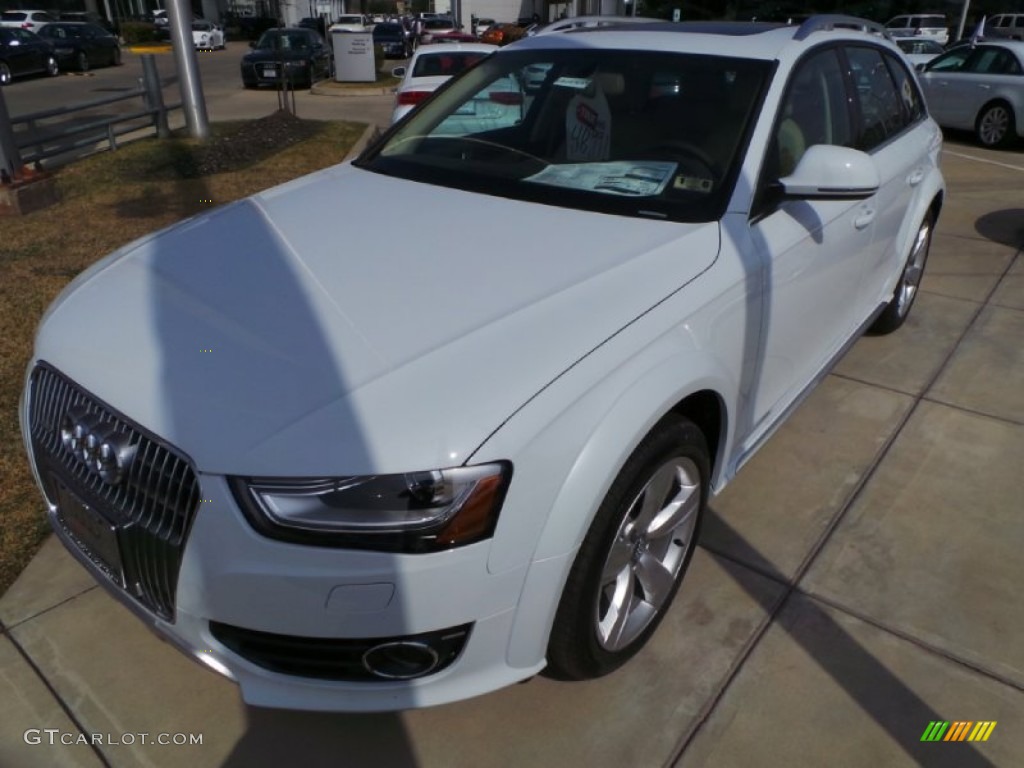2014 allroad Premium plus quattro - Glacier White Metallic / Velvet Beige/Moor Brown photo #3