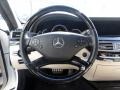 2011 Mercedes-Benz S Sahara Beige/Black Interior Steering Wheel Photo