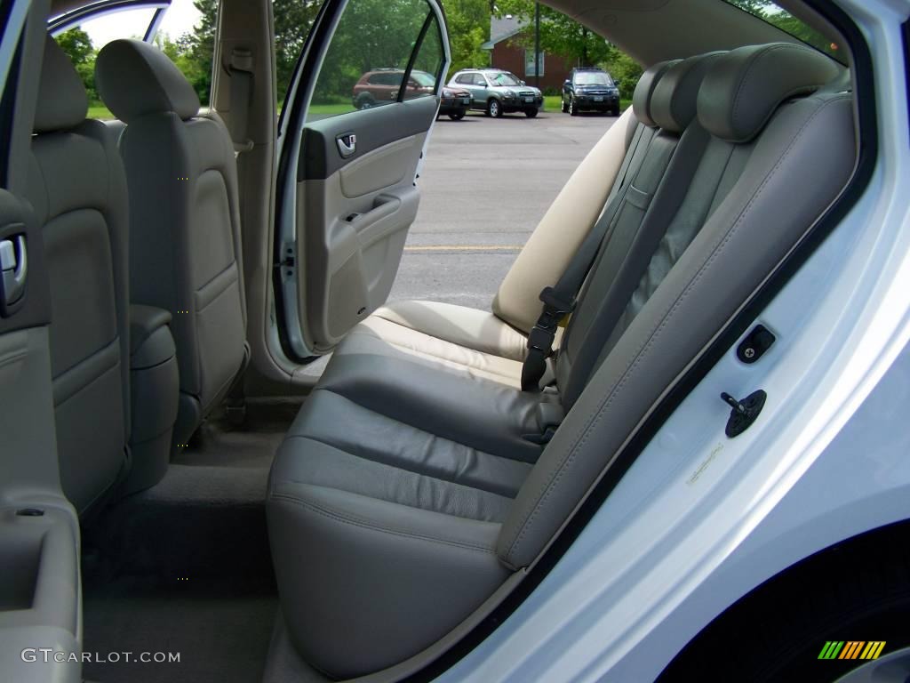 2008 Sonata Limited V6 - Powder White Pearl / Beige photo #9