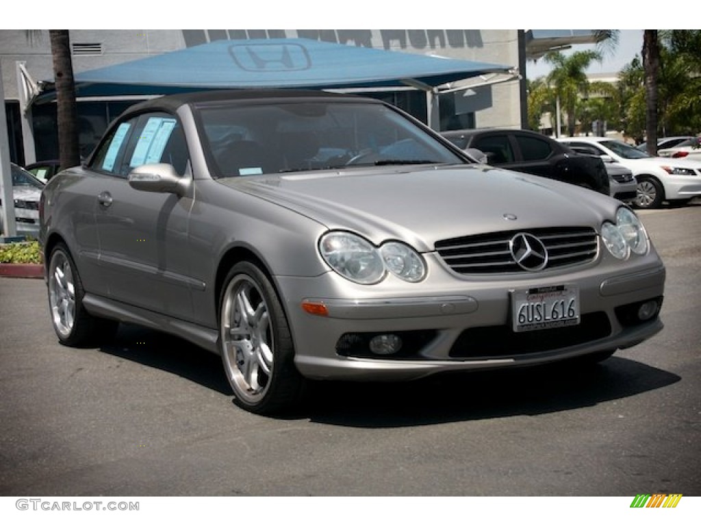 2004 CLK 500 Cabriolet - Pewter Metallic / Charcoal photo #8