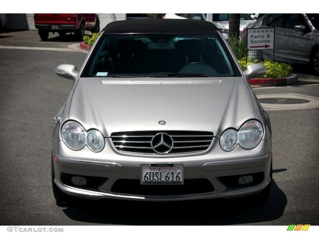 2004 CLK 500 Cabriolet - Pewter Metallic / Charcoal photo #9