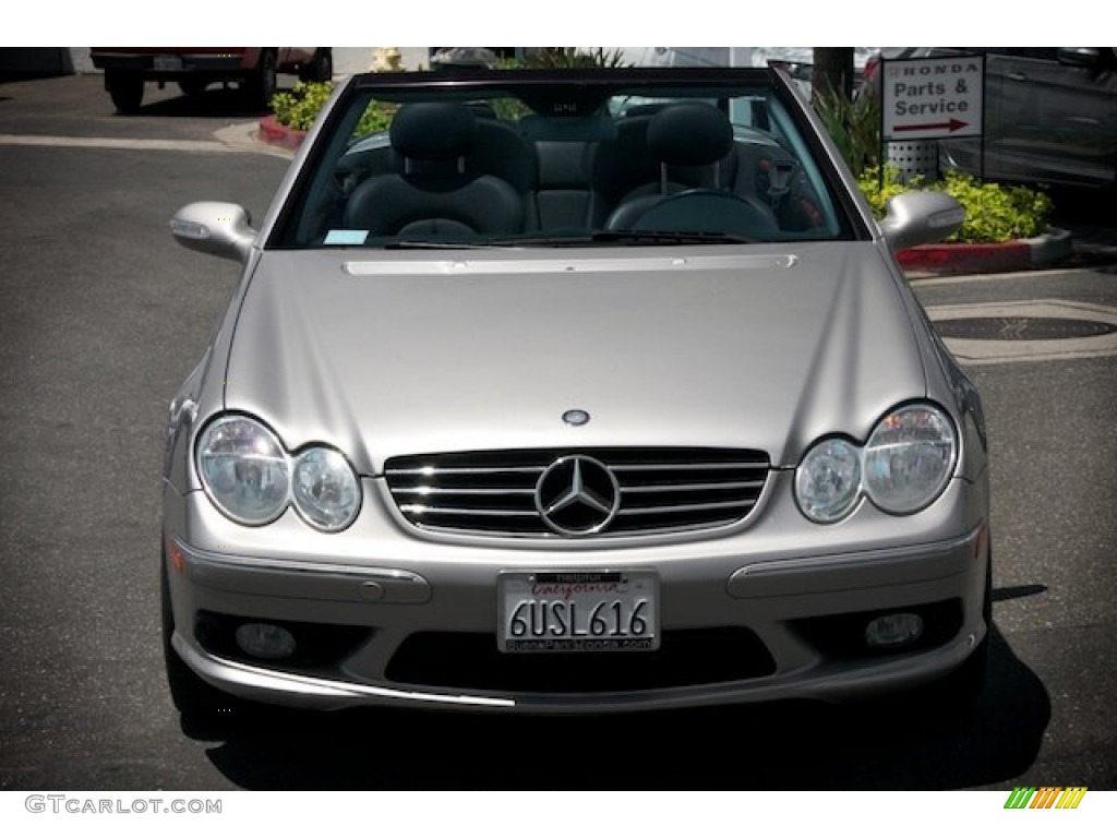 2004 CLK 500 Cabriolet - Pewter Metallic / Charcoal photo #15
