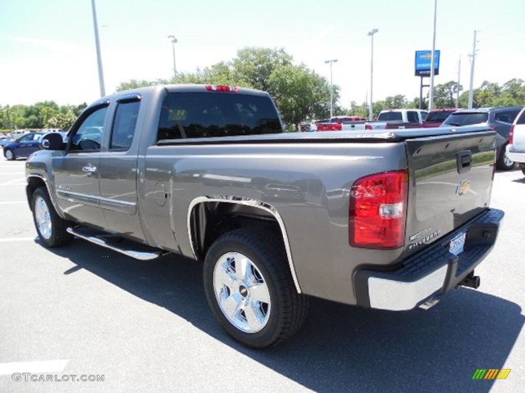 2011 Silverado 1500 LT Extended Cab - Sheer Silver Metallic / Light Titanium/Ebony photo #3