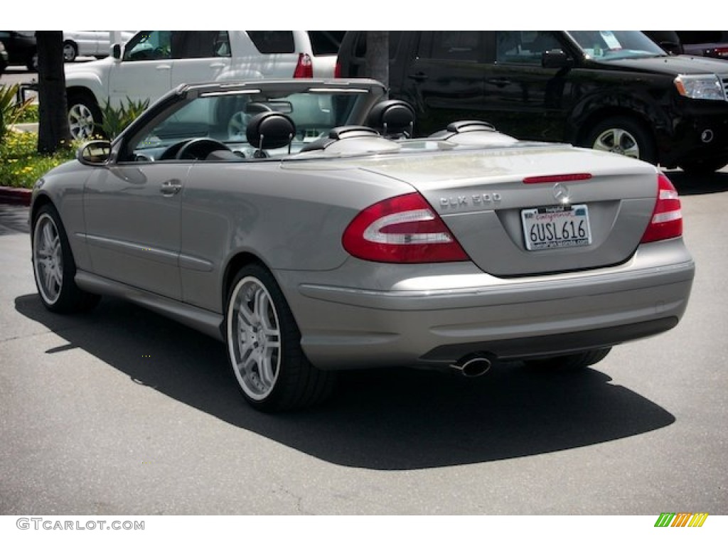 2004 CLK 500 Cabriolet - Pewter Metallic / Charcoal photo #18