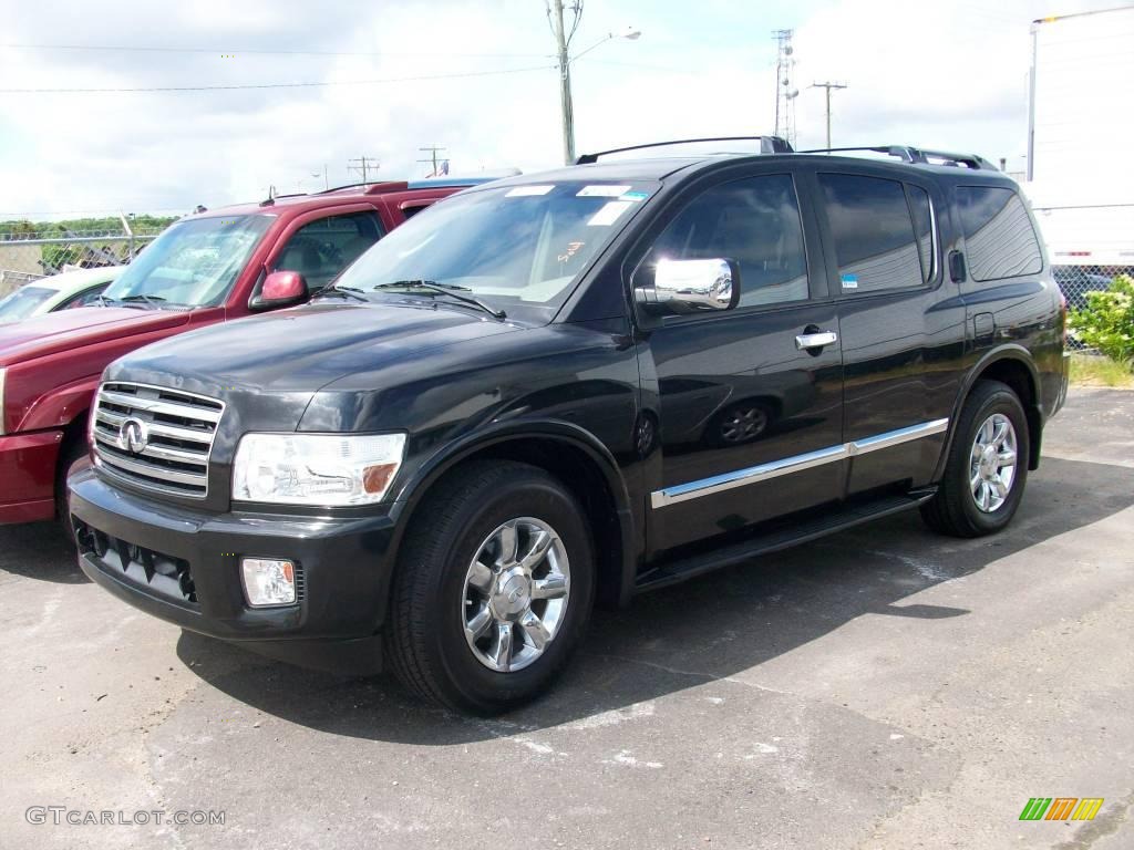 2004 QX 56 - Liquid Onyx Black / Willow photo #1