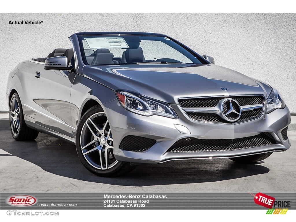 2014 E 350 Cabriolet - Paladium Silver Metallic / Black photo #1