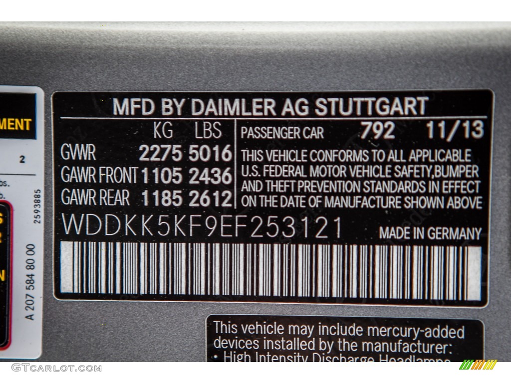 2014 E 350 Cabriolet - Paladium Silver Metallic / Black photo #7