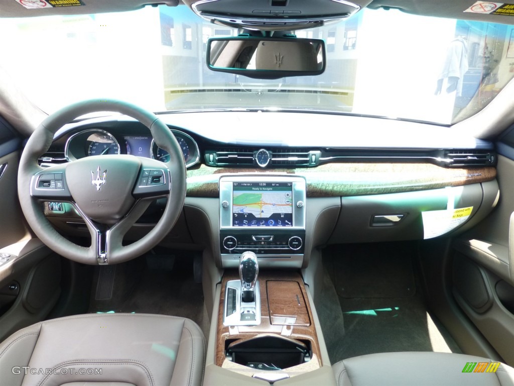 2014 Maserati Quattroporte S Q4 AWD Tortora Dashboard Photo #93621835